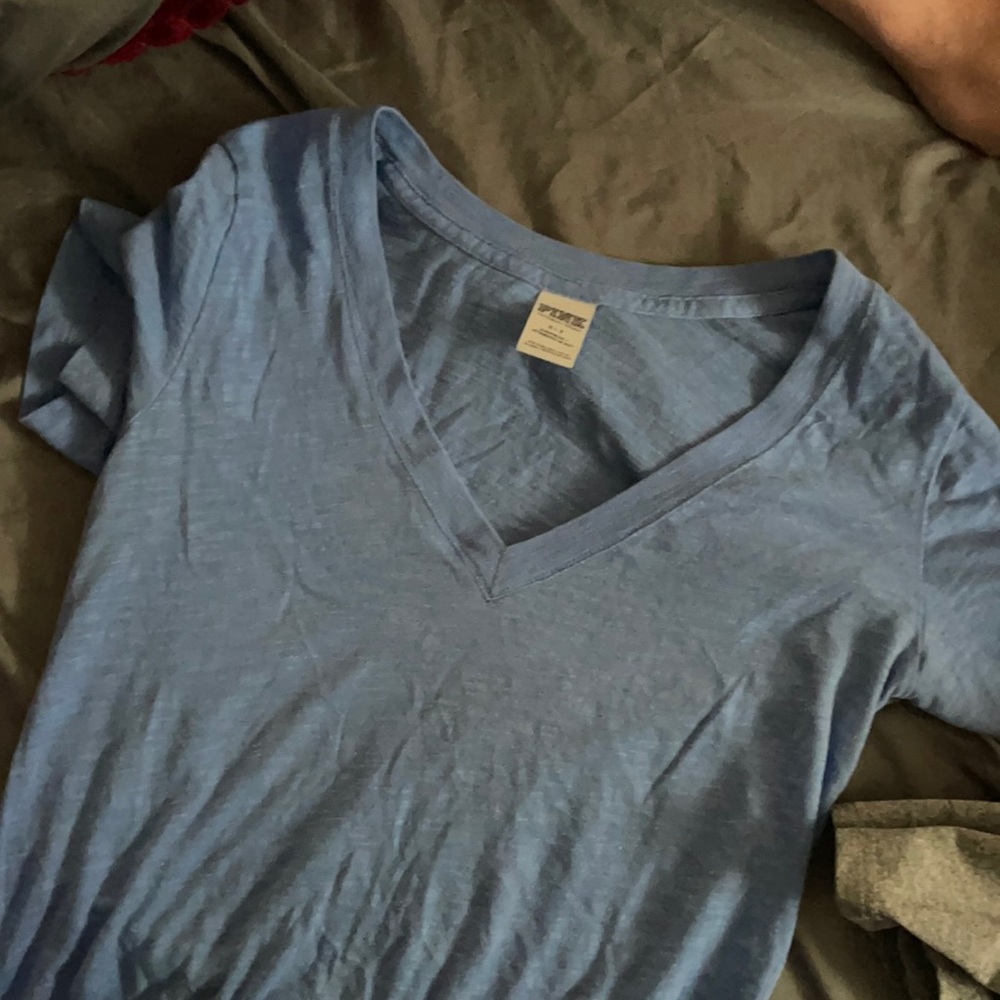 PINK v neck tee